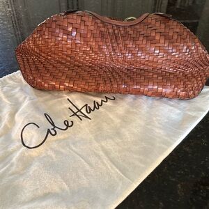 Cole Haan Genevieve Woven Leather Hobo Bag